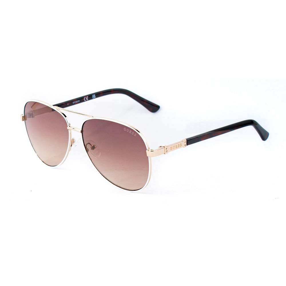Guess White Metal Sunglasses - Luxe Marca