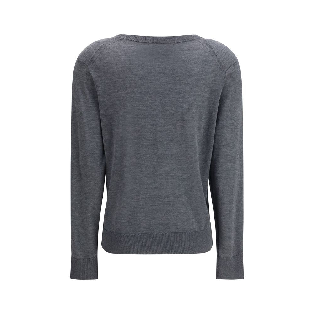 Loulou De Saison Gray Cashmere Cashmere Sweater