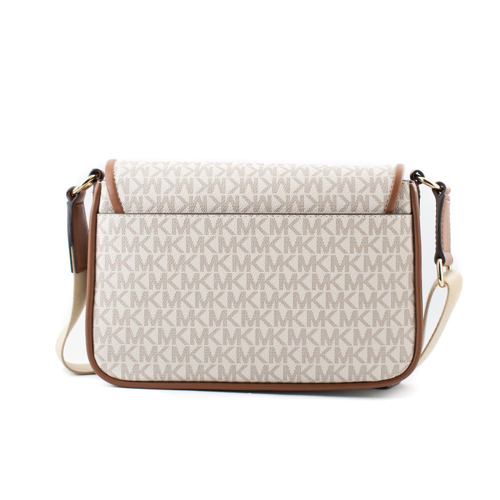 Michael Kors Beige Canvas Crossbody Bag - Luxe Marca