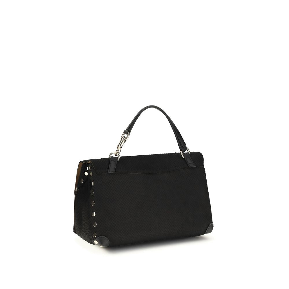 Zanellato Black Calf Leather Bos Taurus Handbag - Luxe Marca