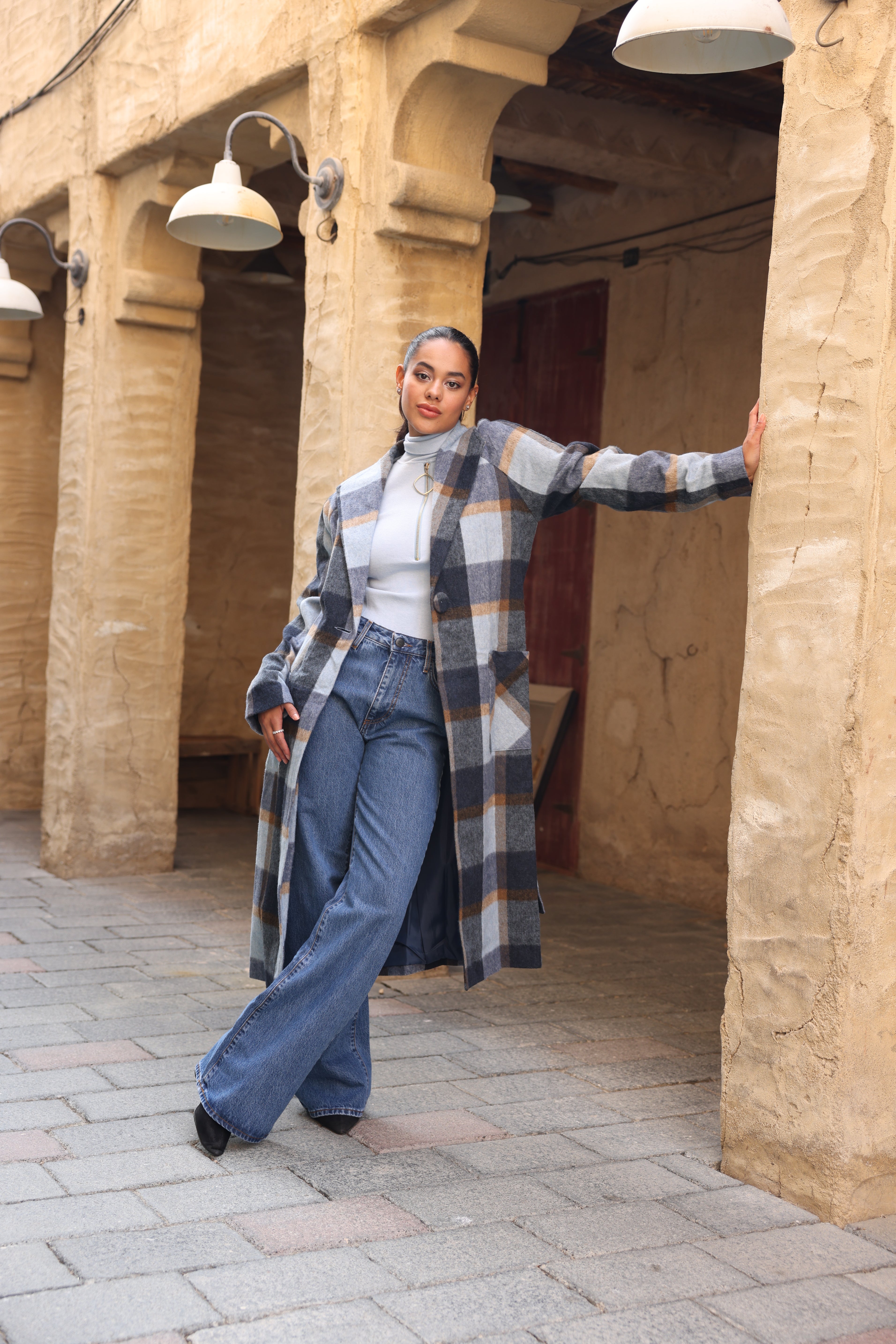 Sistes Women’s Long Belted Coat