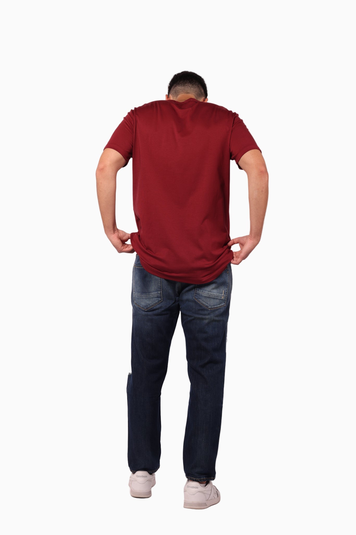 بنطلون جينز أزرق باهت للرجال من REIGN ITALIA - Wudy Ank Denim