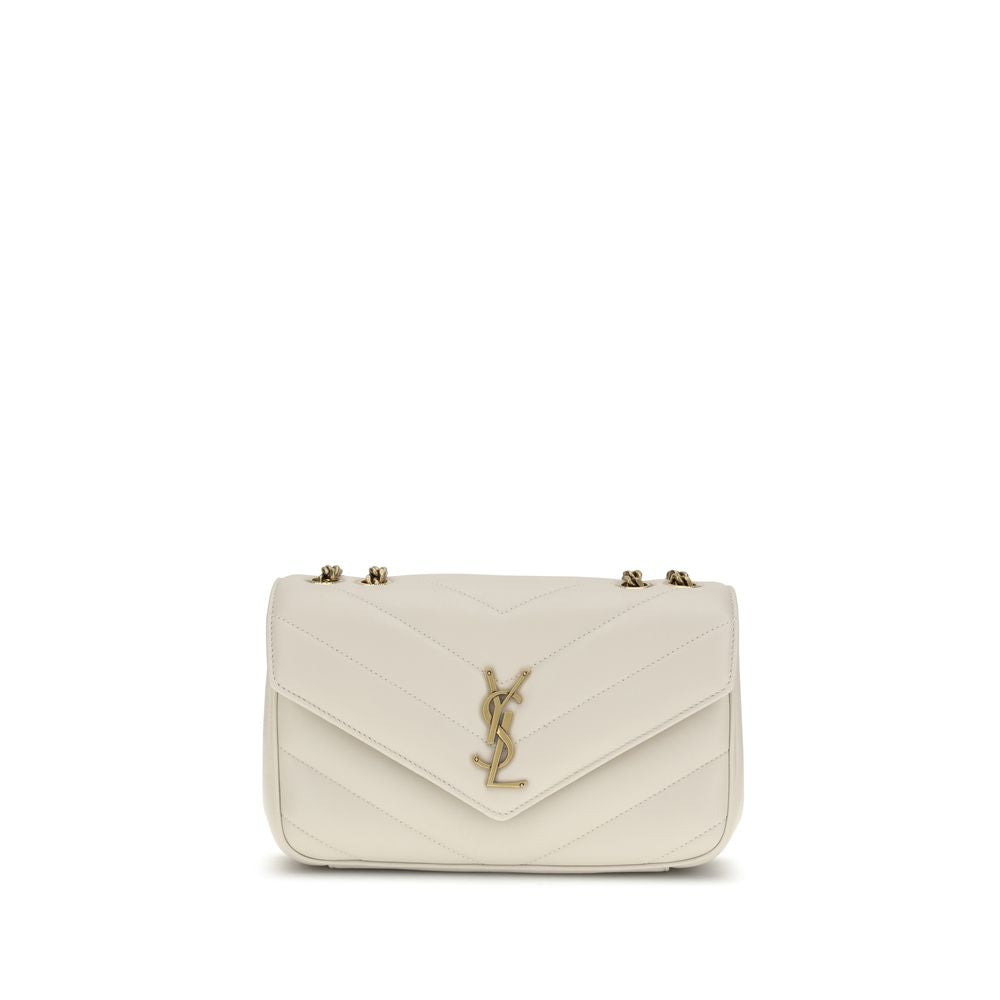 Saint Laurent Beige Lamb Ovis Aries Aries Shoulder Bag - Luxe Marca