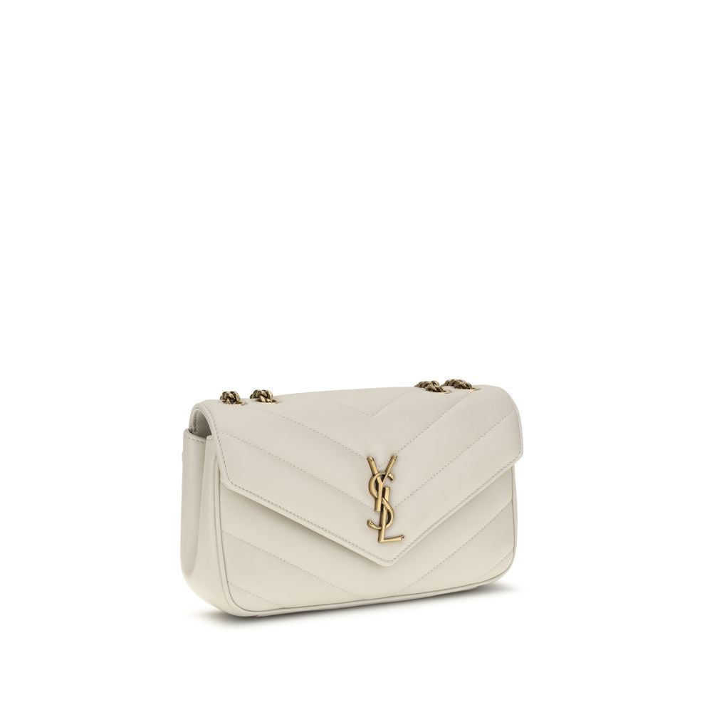 Saint Laurent Beige Lamb Ovis Aries Aries Shoulder Bag - Luxe Marca