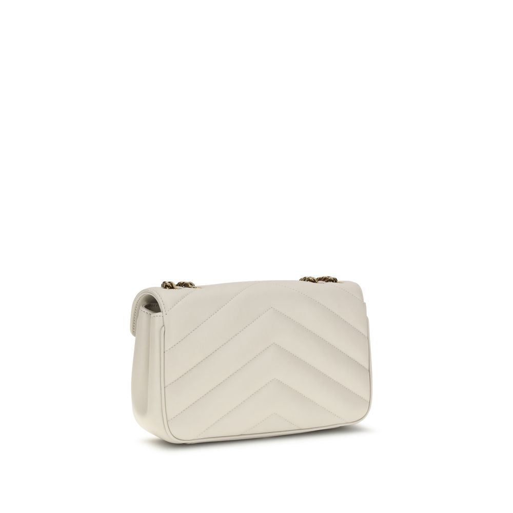 Saint Laurent Beige Lamb Ovis Aries Aries Shoulder Bag - Luxe Marca