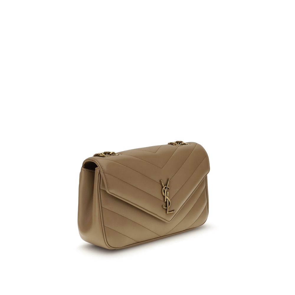 Saint Laurent Beige Calf Leather Bos Taurus Shoulder Bag - Luxe Marca