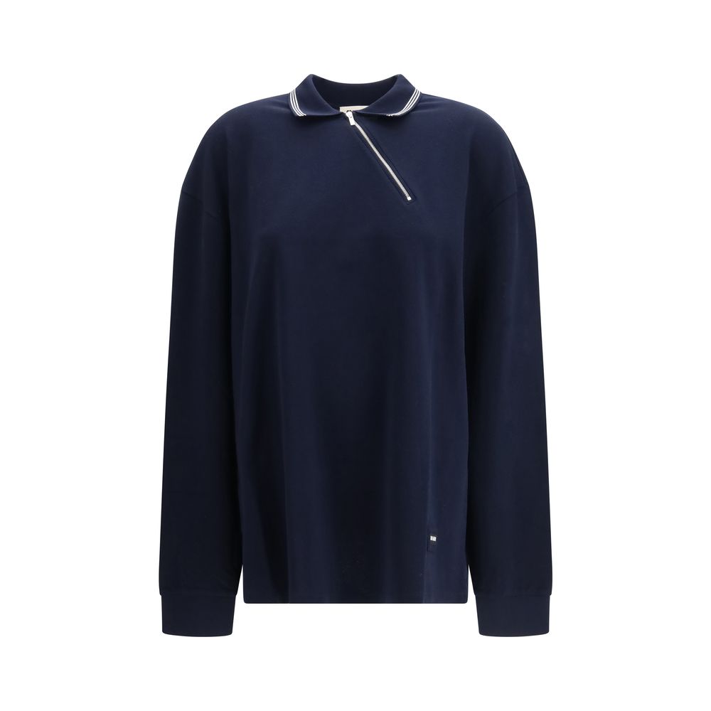 Miu Miu Blue Cotton Polo Shirt - Luxe Marca