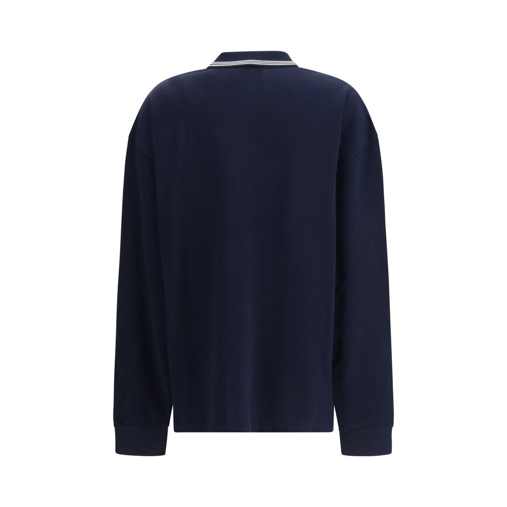 Miu Miu Blue Cotton Polo Shirt - Luxe Marca