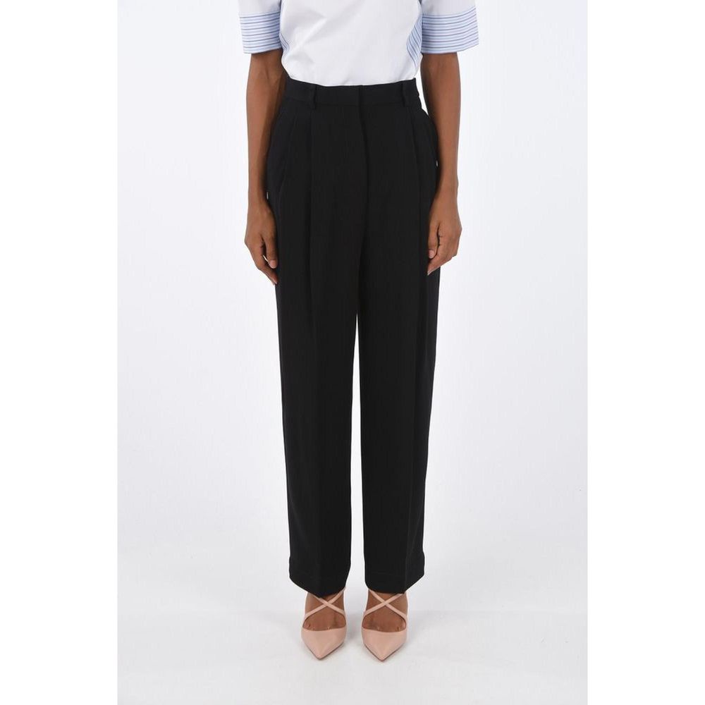 Tory Burch Black Acetate Casual Pants - Luxe Marca