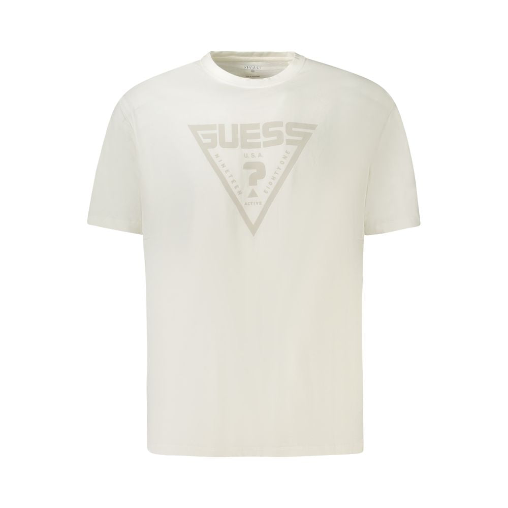 Guess Jeans White Cotton Men T-Shirt - Luxe Marca