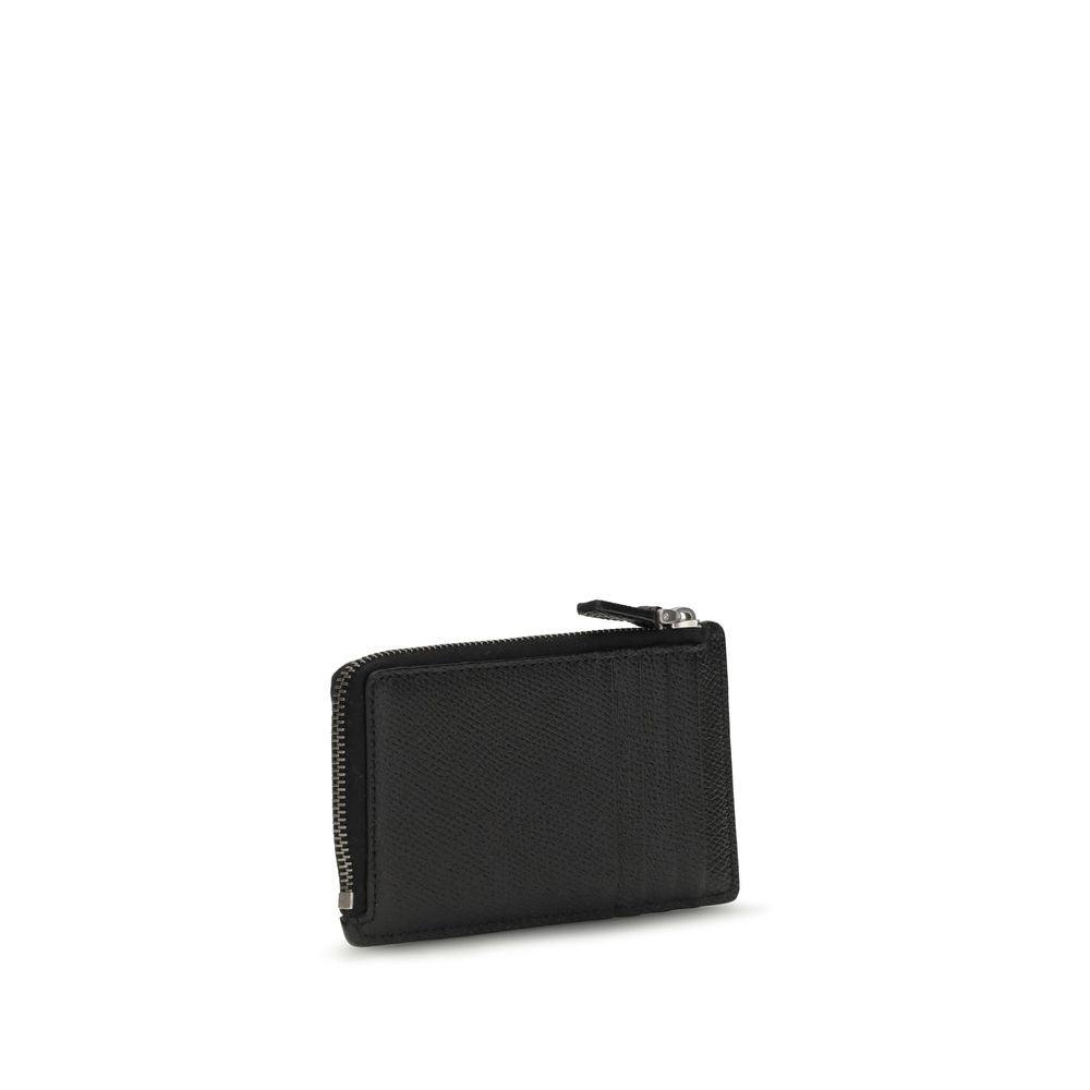 Valentino Garavani Black Calf Leather Bos Taurus Wallet - Luxe Marca