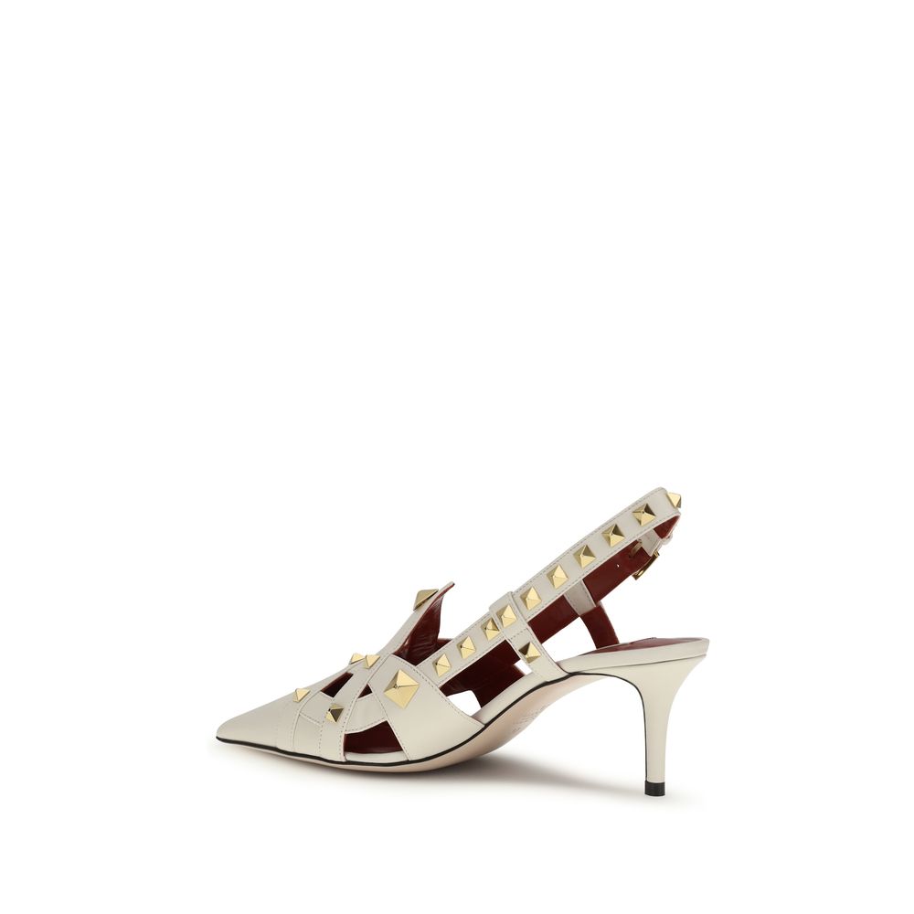 Valentino Garavani Beige Goatskin High Heel Pumps - Luxe Marca