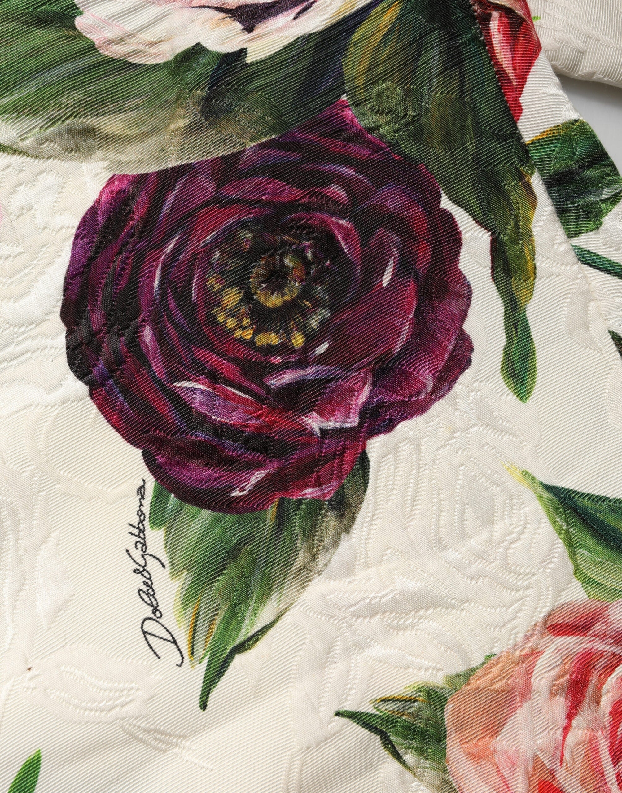 Dolce & Gabbana Multicolor Rose Floral Cropped Trousers Pants - Luxe Marca