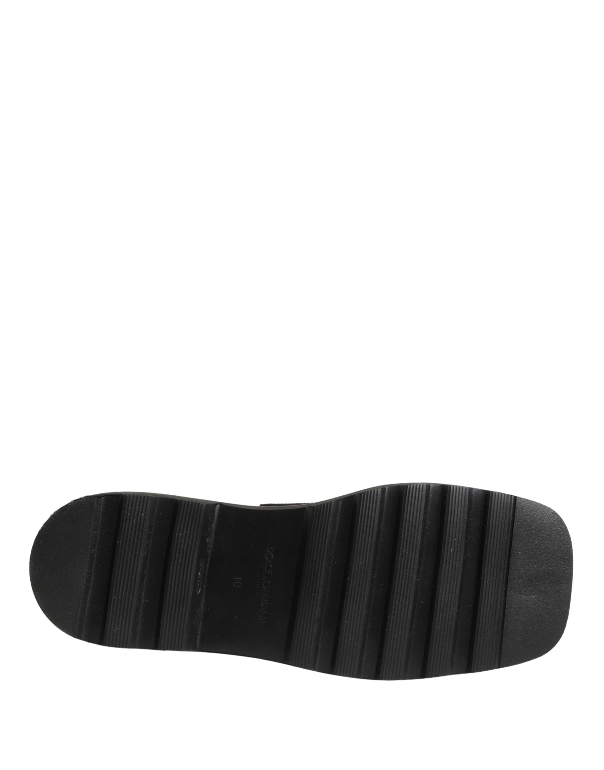 Dolce & Gabbana Black Leather Logo Plaque Ankle Boots Shoes - Luxe Marca