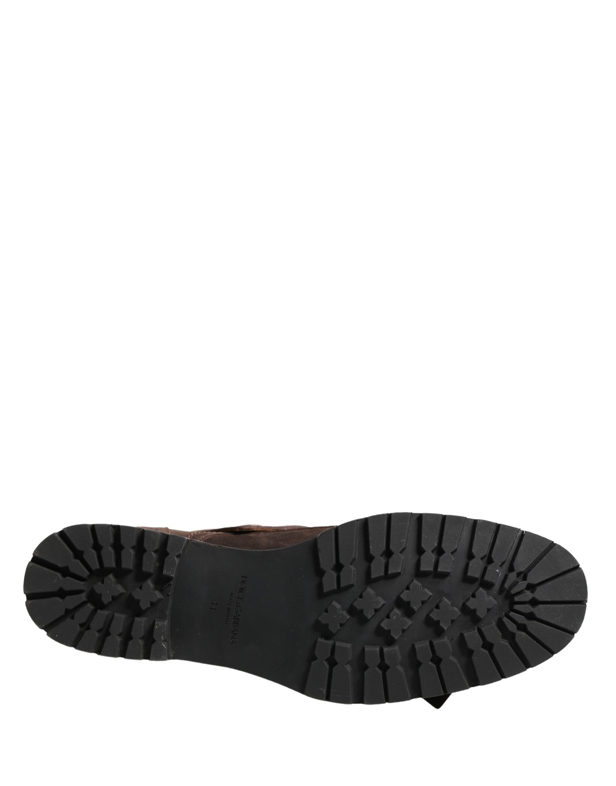 Dolce & Gabbana Brown Suede Leather Buckle Ankle Boots Shoes - Luxe Marca