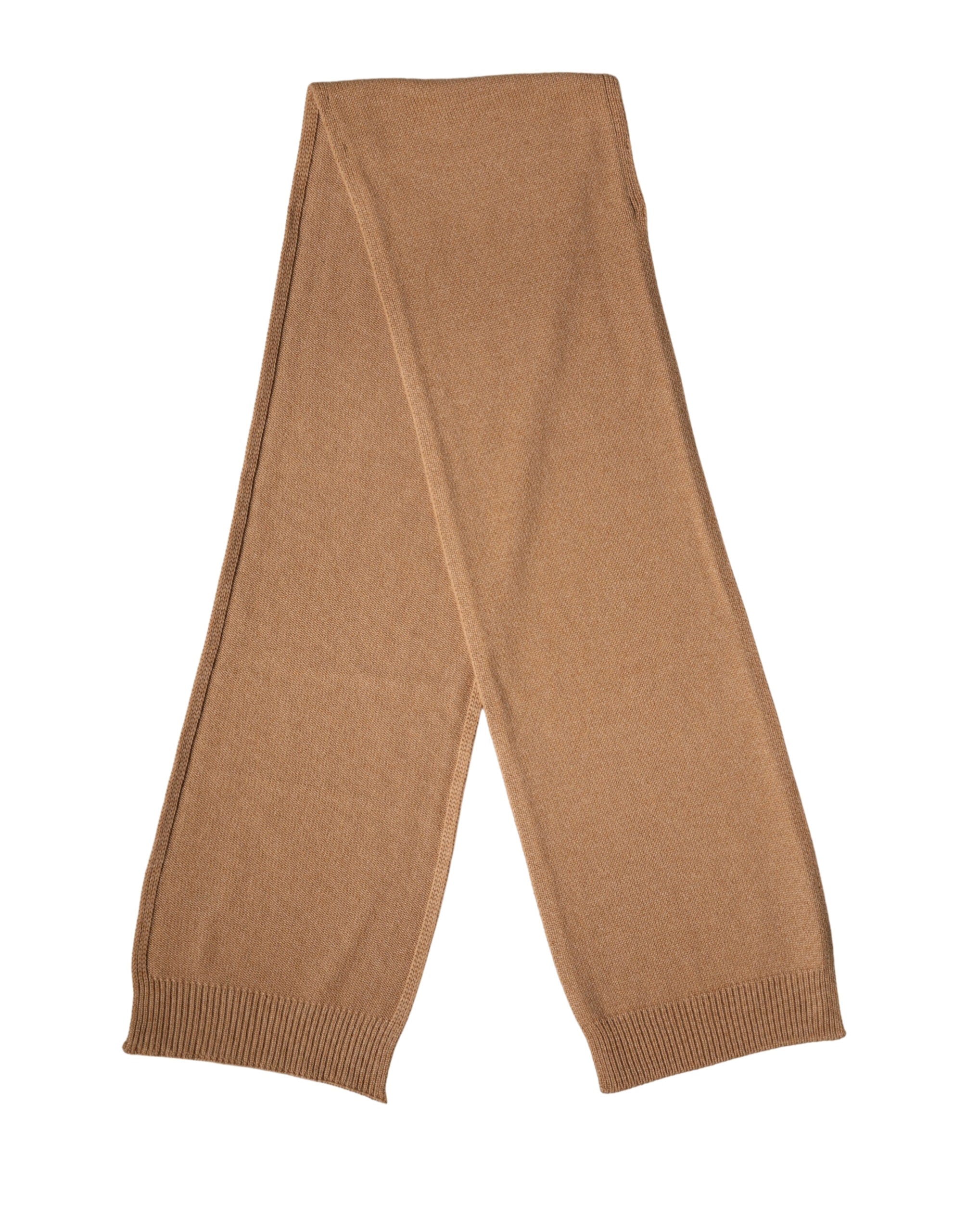Dolce & Gabbana Brown Cashmere Knitted Foulard 207cm x 29cm Men Scarf - Luxe Marca