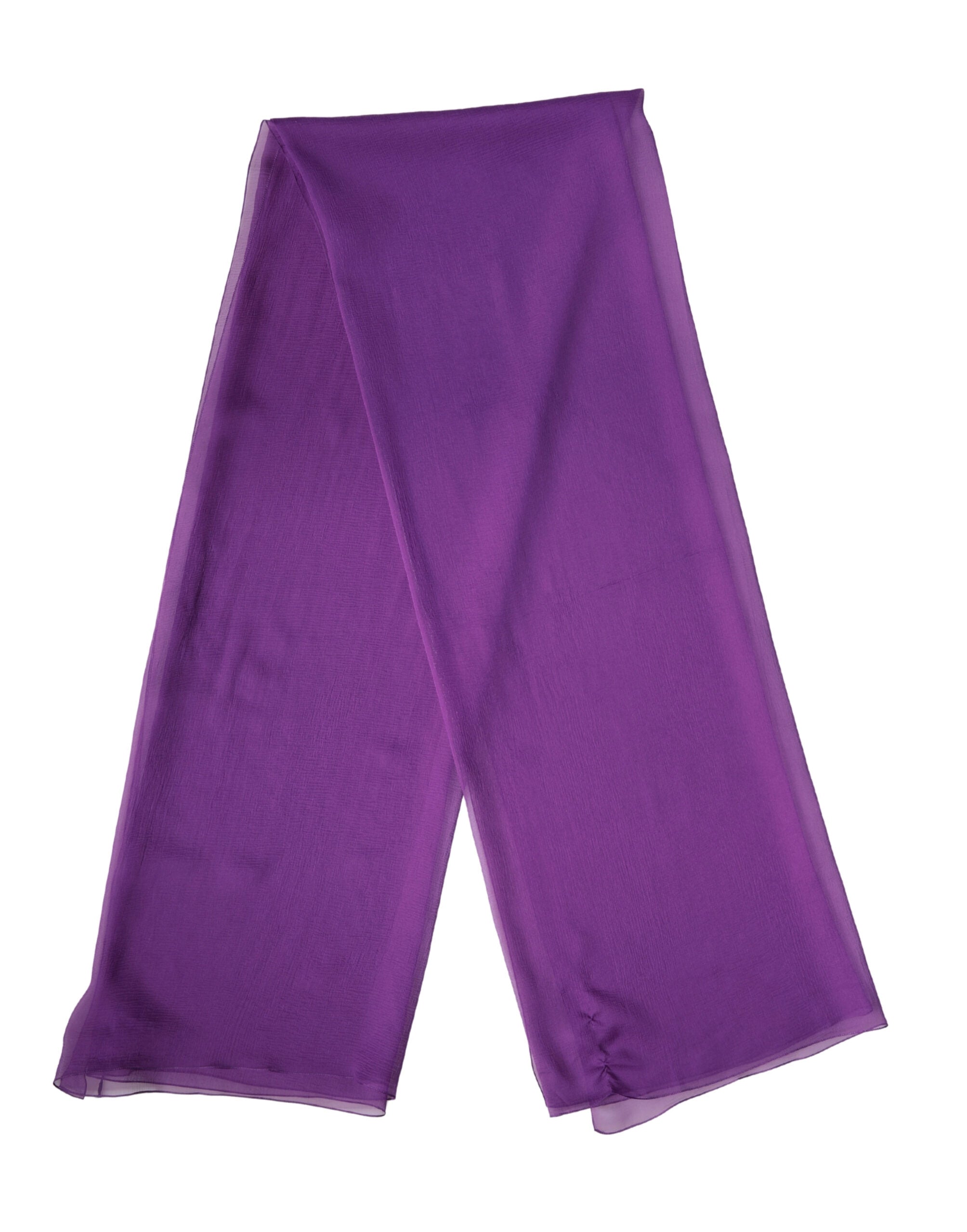 Dolce & Gabbana Purple Silk Neck Wrap Shawl Stole 200cm x 134cm Scarf - Luxe Marca