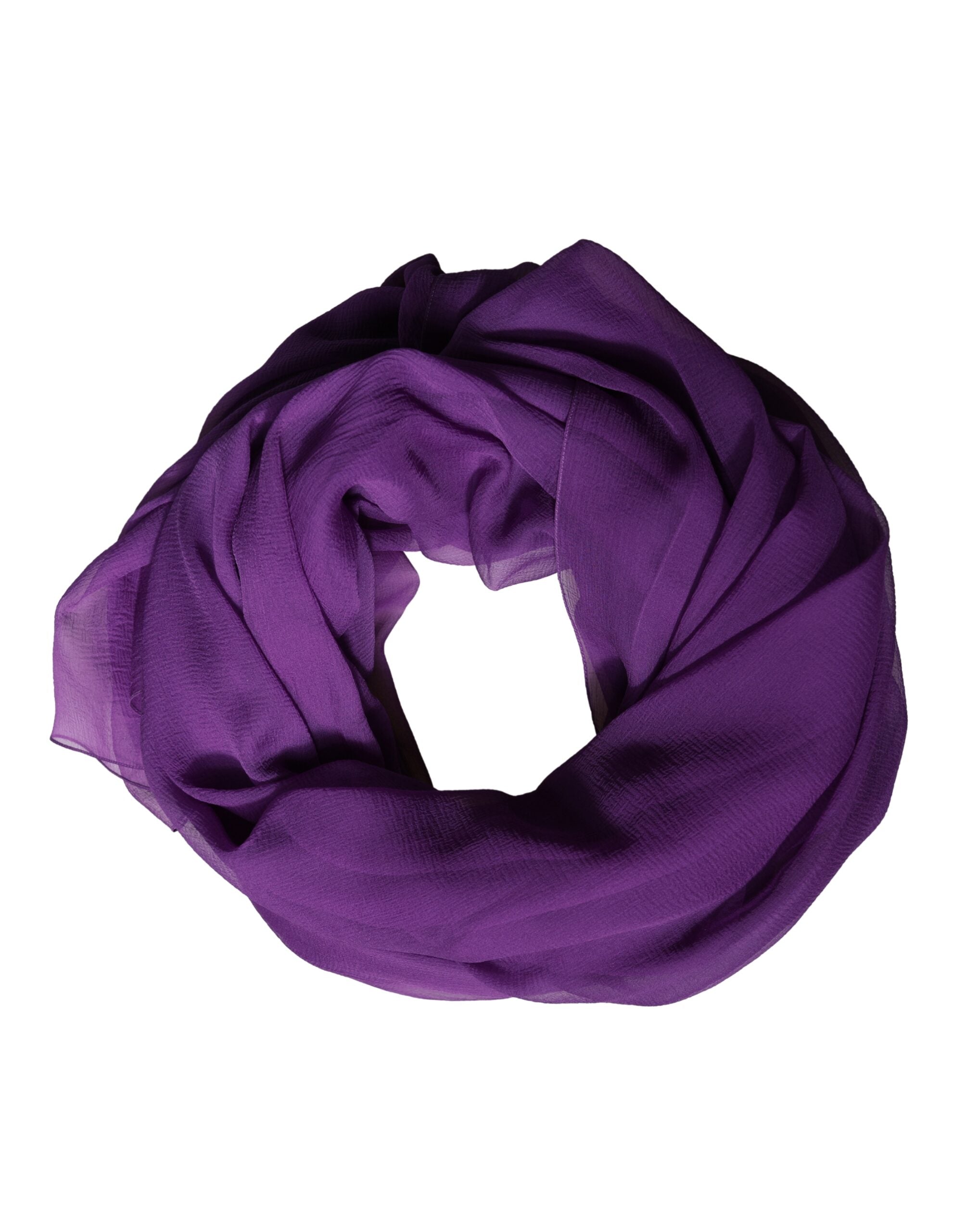 Dolce & Gabbana Purple Silk Neck Wrap Shawl Stole 200cm x 134cm Scarf - Luxe Marca