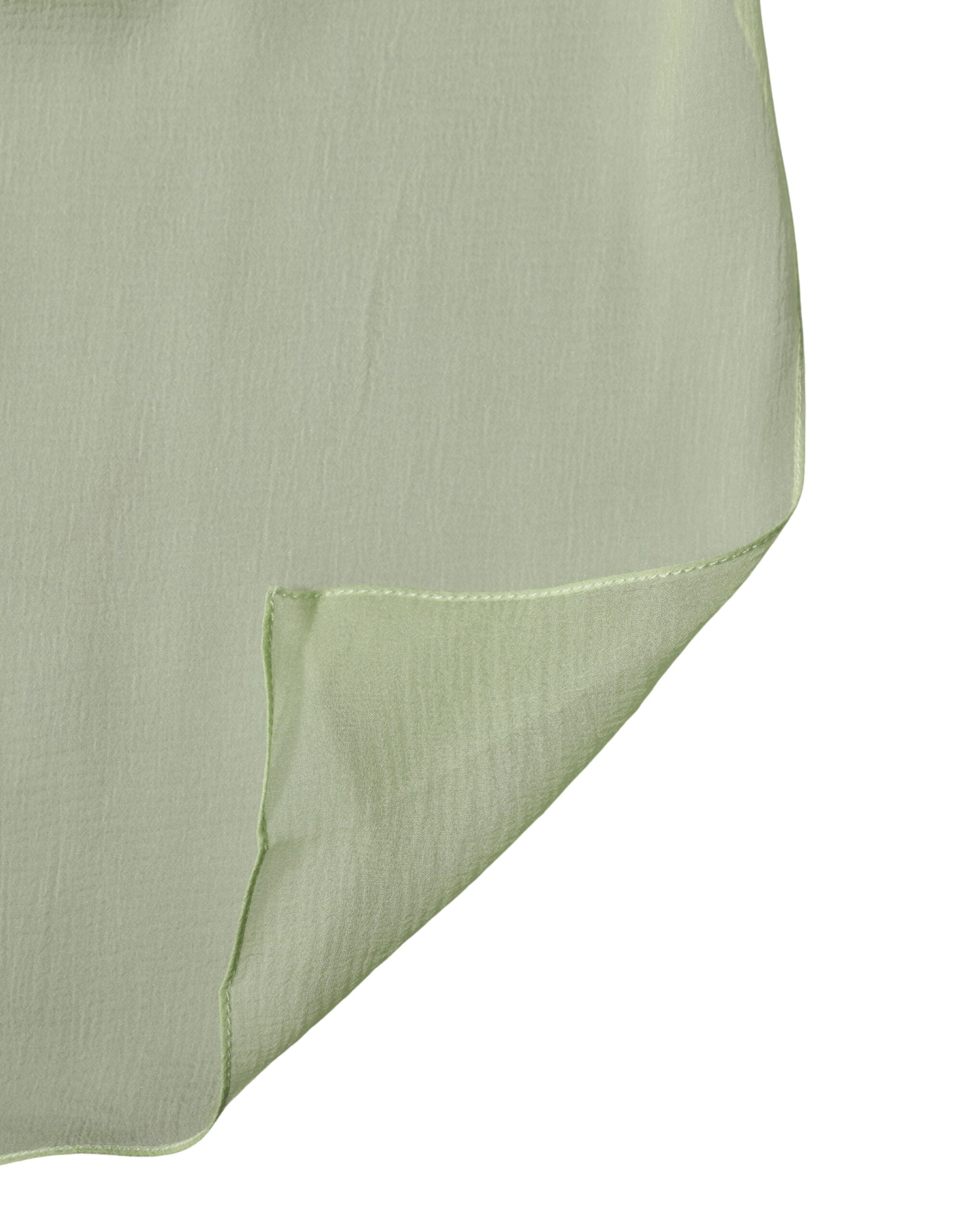 Dolce & Gabbana Light Green Silk Neck Wrap Stole 200cm x 134cm Scarf - Luxe Marca