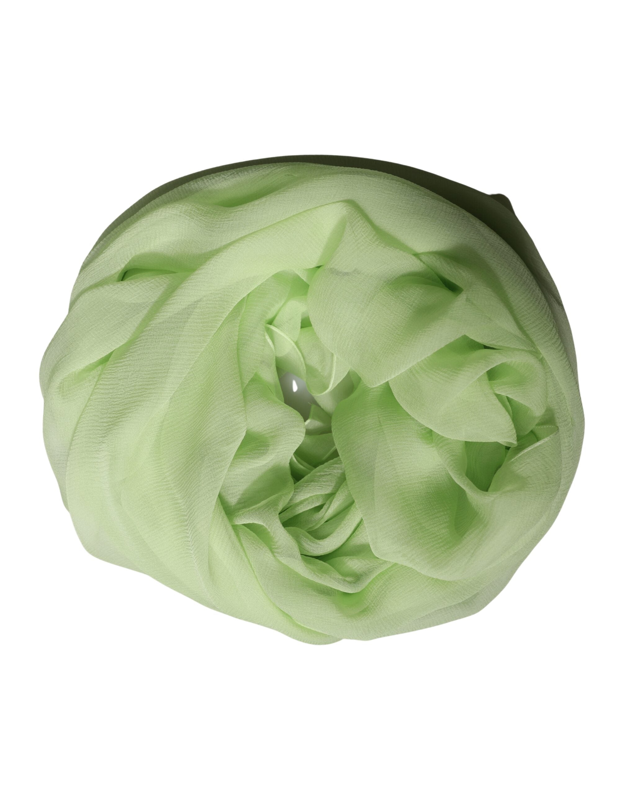 Dolce & Gabbana Light Green Silk Neck Wrap Stole 200cm x 134cm Scarf - Luxe Marca