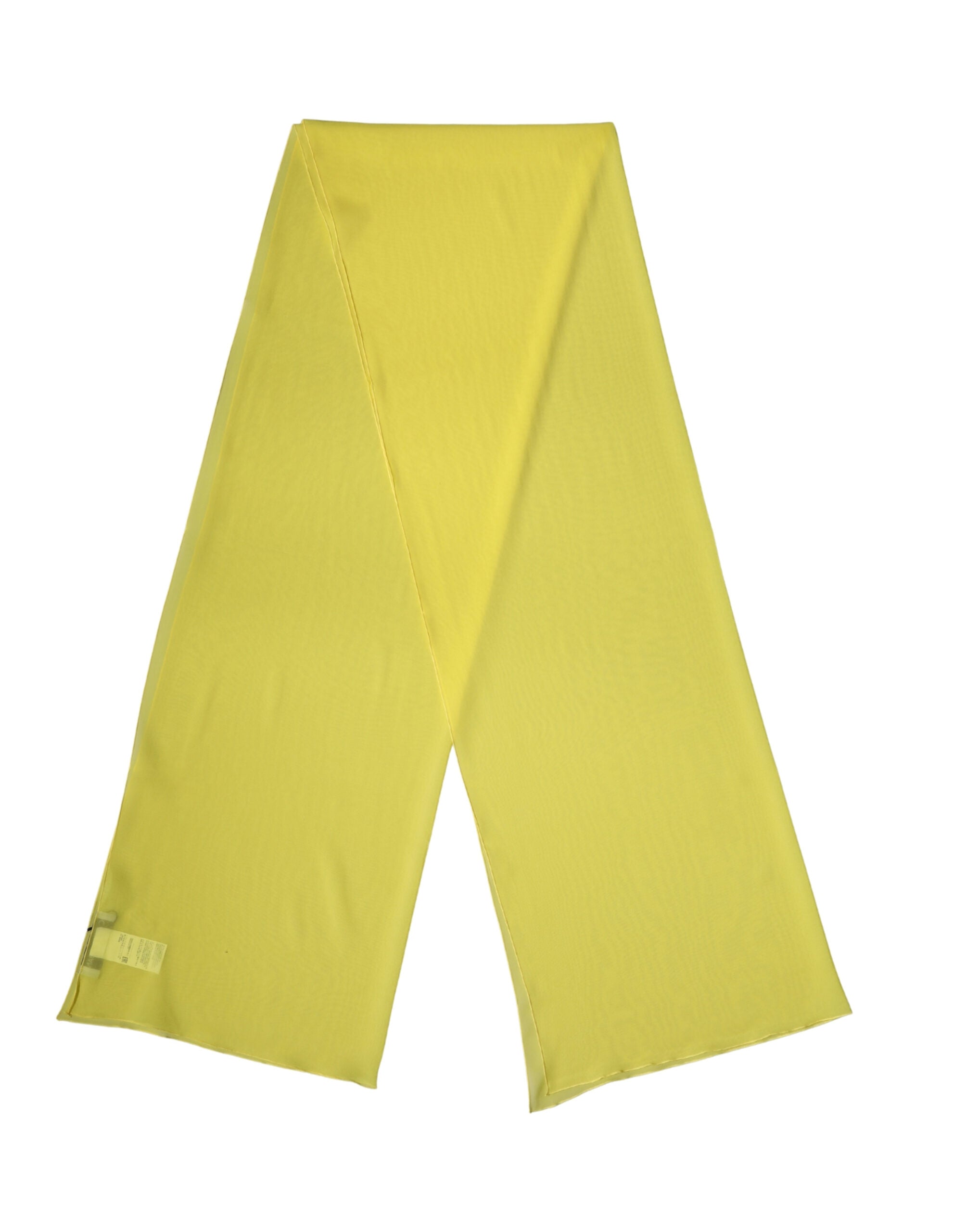 Dolce & Gabbana Yellow Silk Neck Wrap Shawl Stole 200cm x 64cm Scarf - Luxe Marca