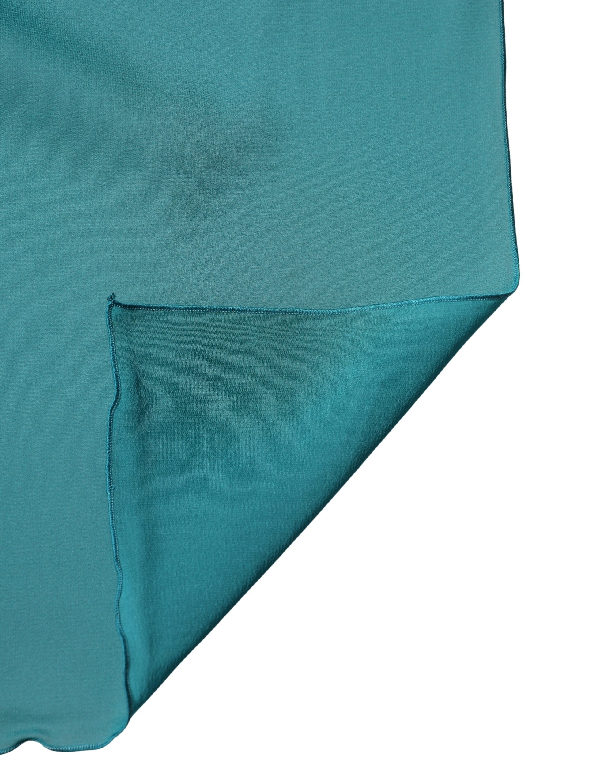 Dolce & Gabbana Blue Green Silk Neck Wrap Shawl Stole 200cm x 64cm Scarf - Luxe Marca
