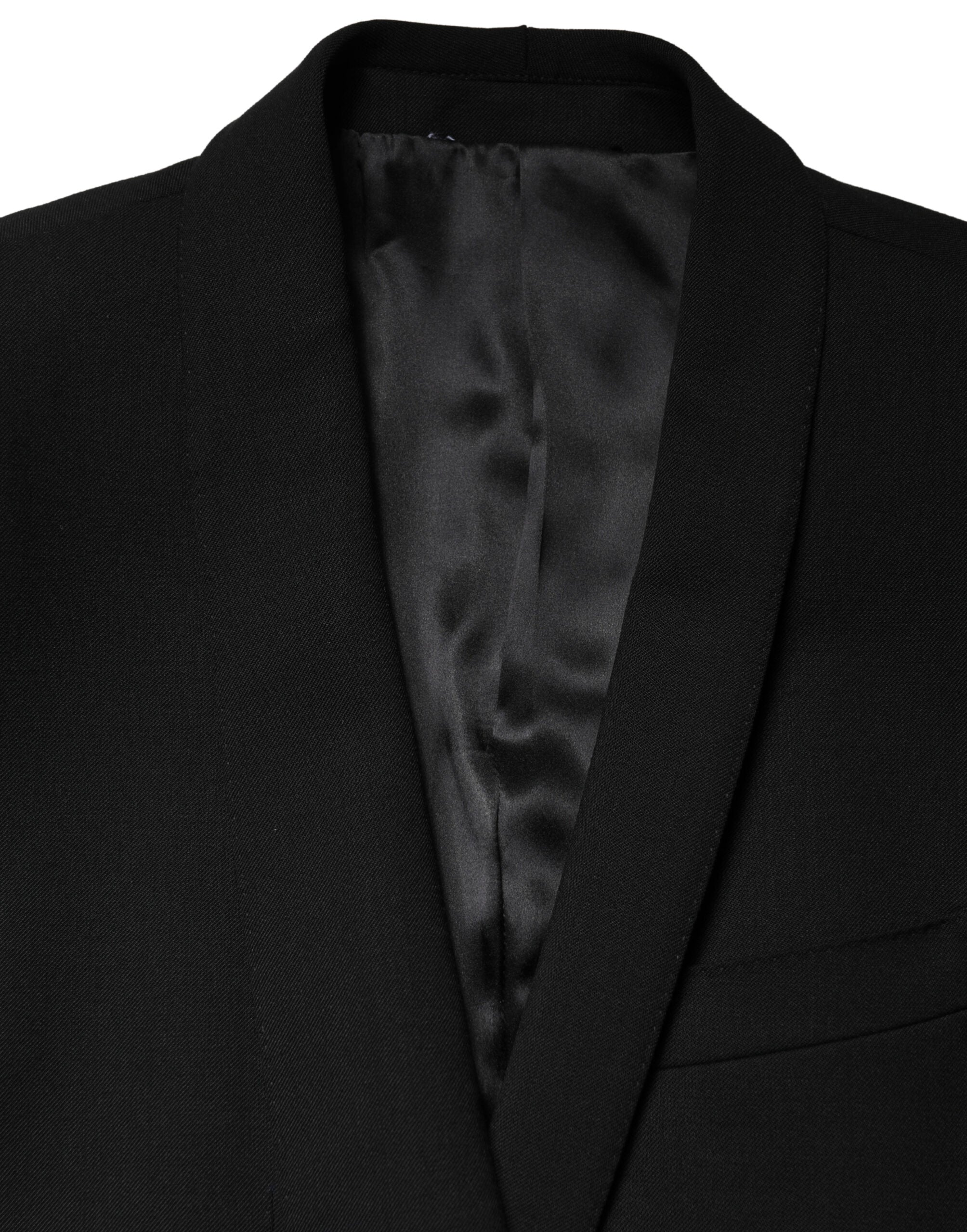 Dolce & Gabbana Black Embellished Single Breasted Blazer - Luxe Marca