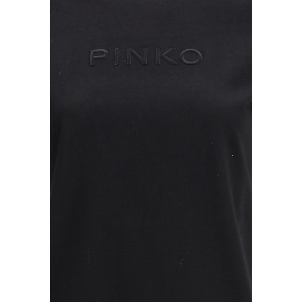 PINKO Black Cotton T-Shirt - Luxe Marca
