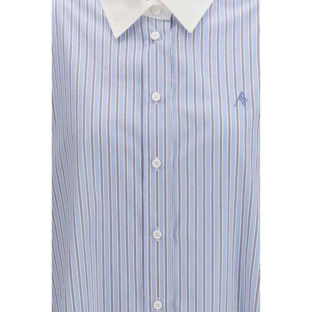 The Attico Blue Cotton Pattern Shirt - Luxe Marca