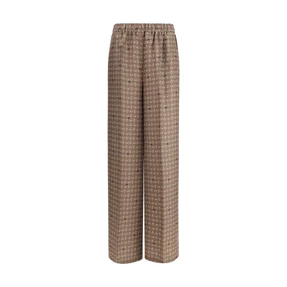 Max Mara Multicolor Silk Pants - Luxe Marca