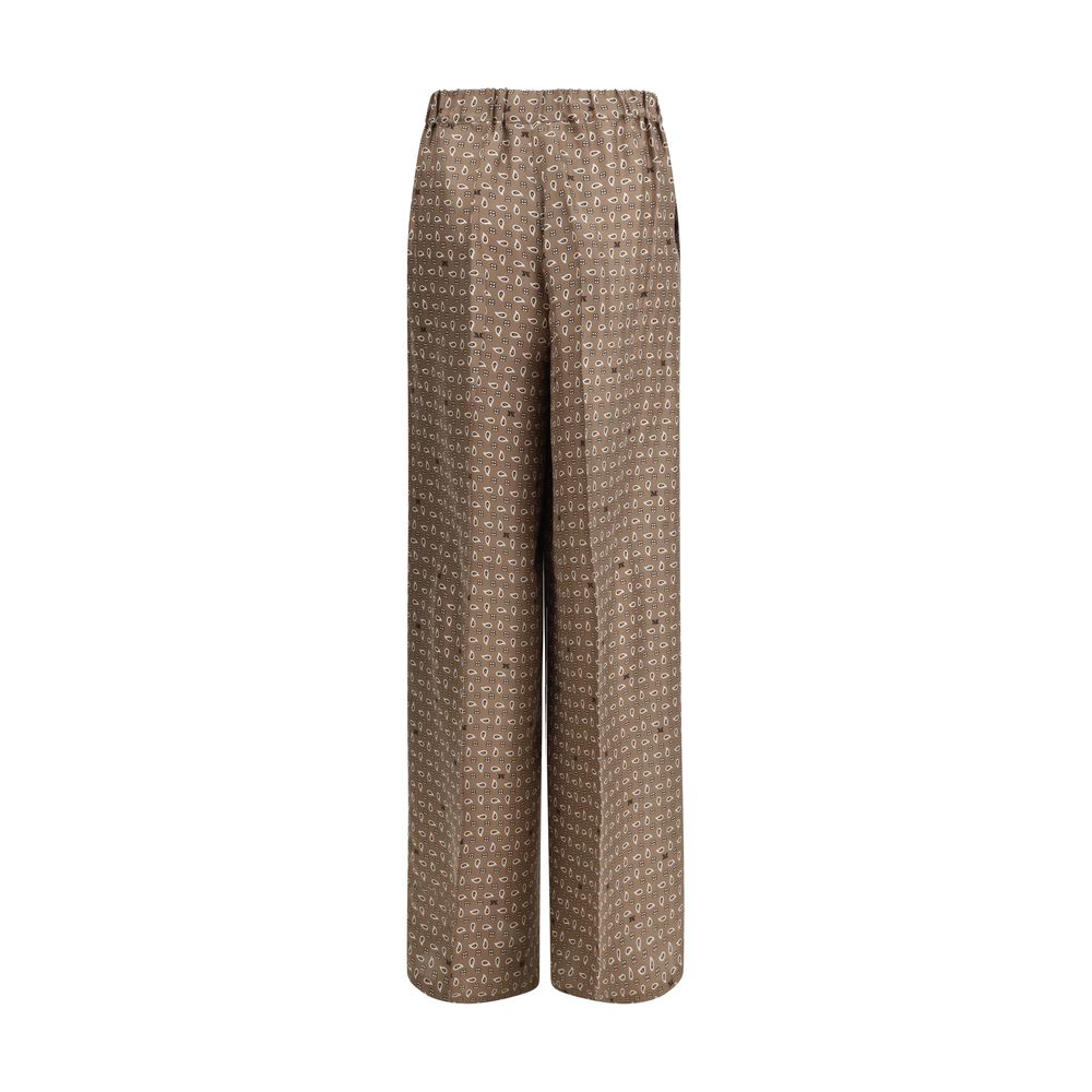Max Mara Multicolor Silk Pants - Luxe Marca