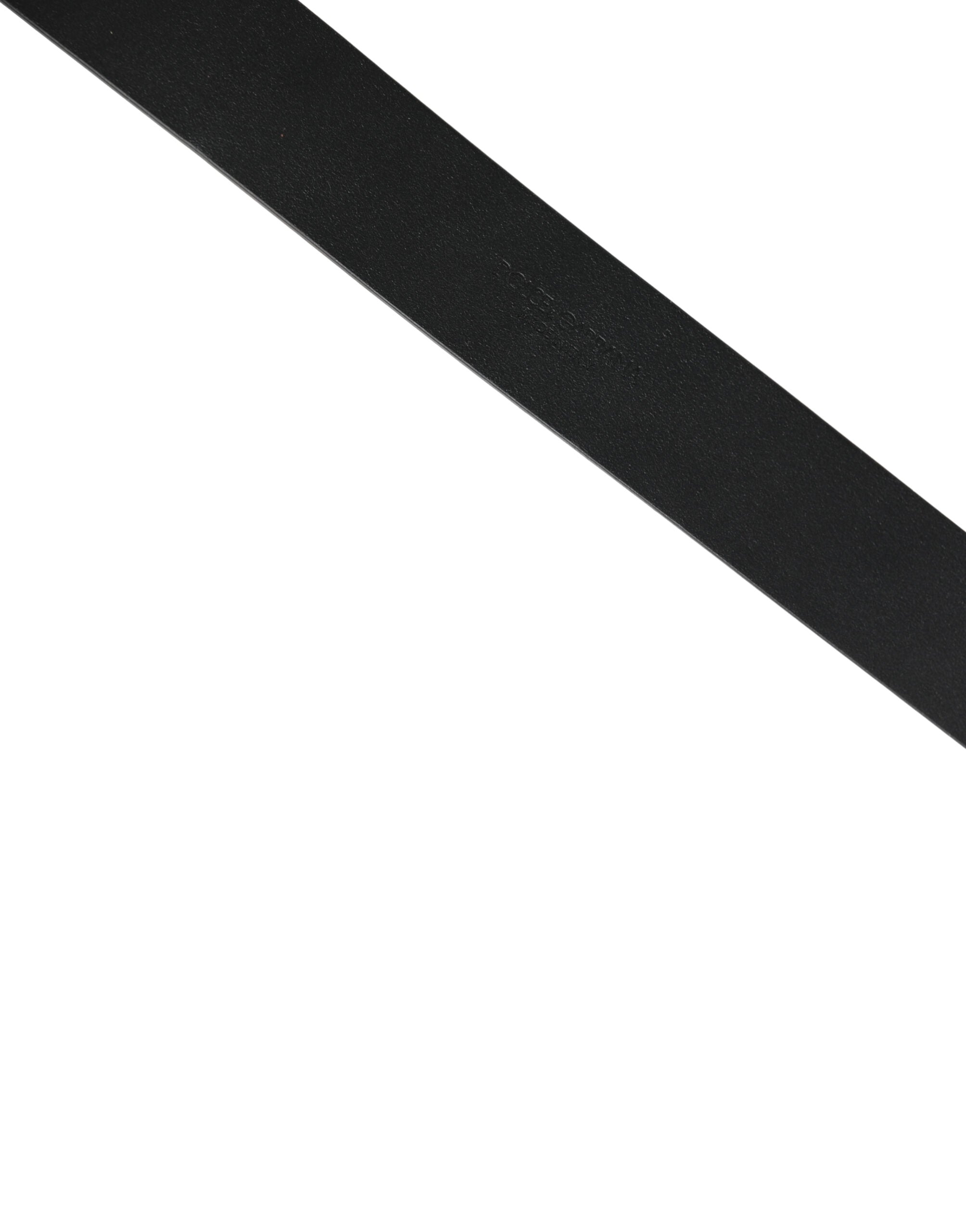 Dolce & Gabbana Black Calf Leather Gold Metal Buckle Belt - Luxe Marca