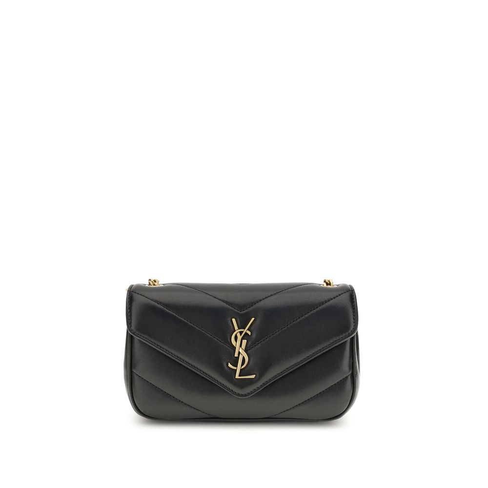 Saint Laurent Black Lamb Ovis Aries Aries Shoulder Bag - Luxe Marca