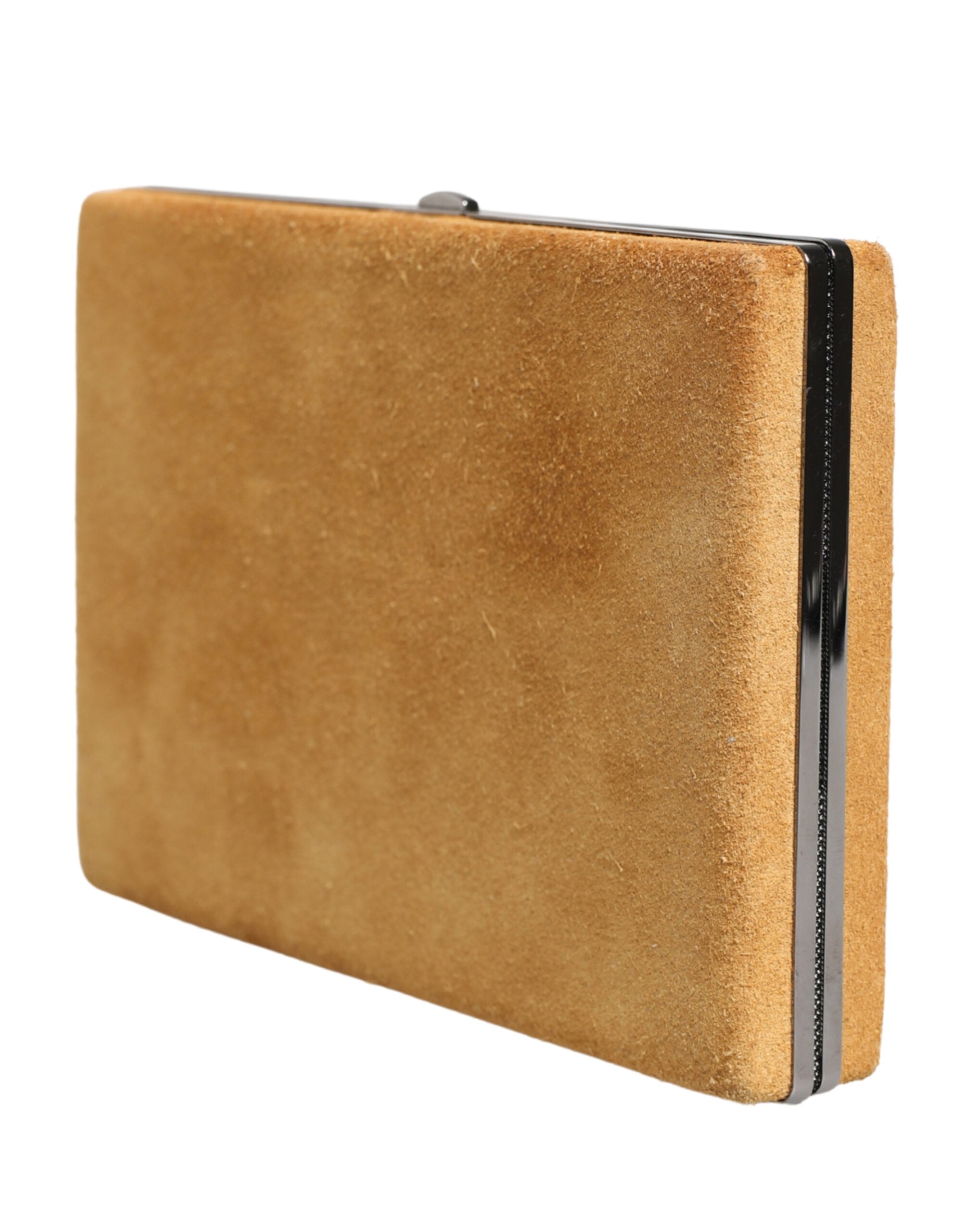 Dolce & Gabbana Beige Velvet Calf Leather Clutch Evening Women Purse Bag - Luxe Marca