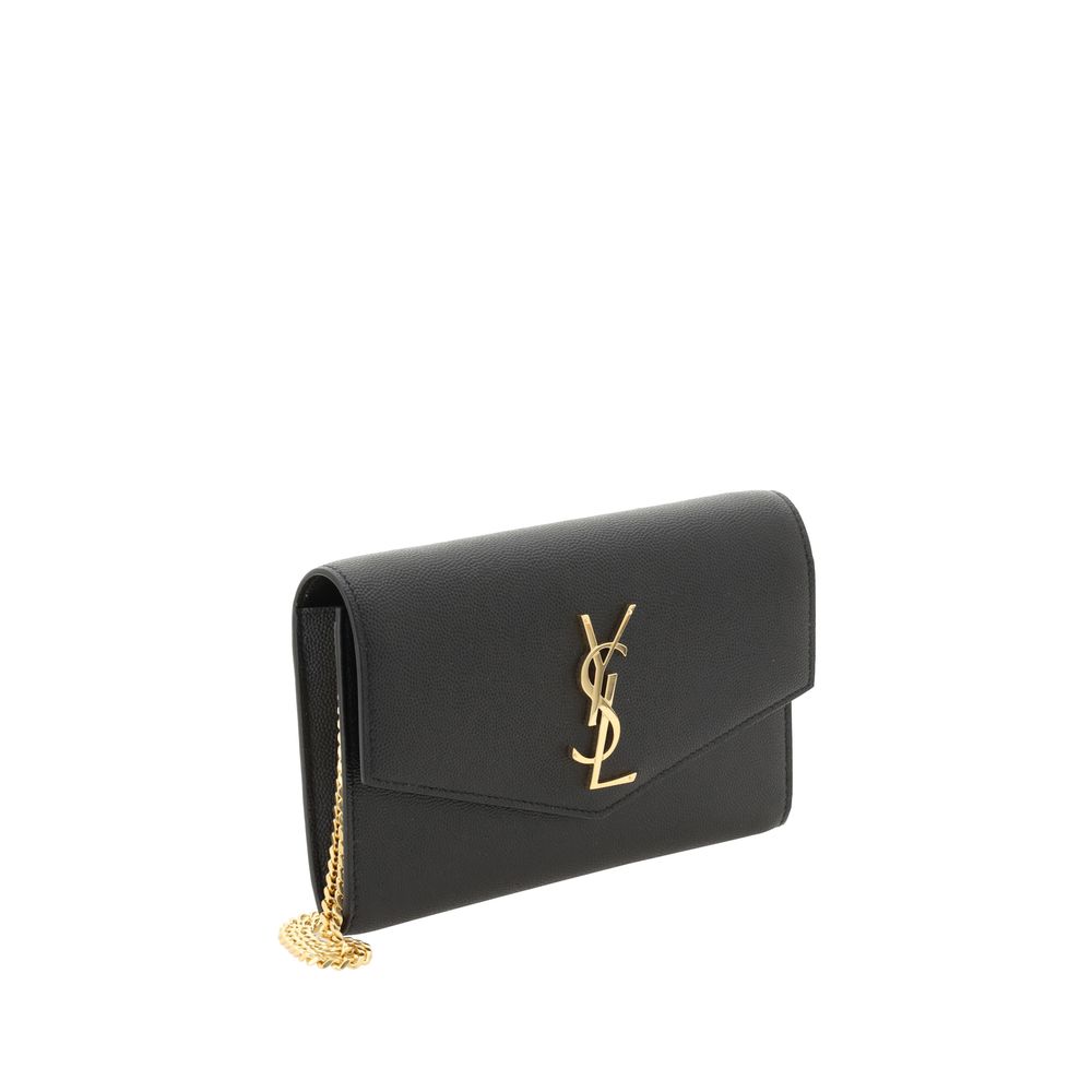 Saint Laurent Black Calf Leather Bos Taurus Shoulder Bag - Luxe Marca