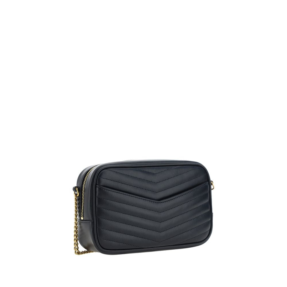 Saint Laurent Black Calf Leather Bos Taurus Shoulder Bag - Luxe Marca