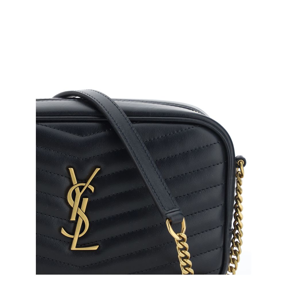 Saint Laurent Black Calf Leather Bos Taurus Shoulder Bag - Luxe Marca
