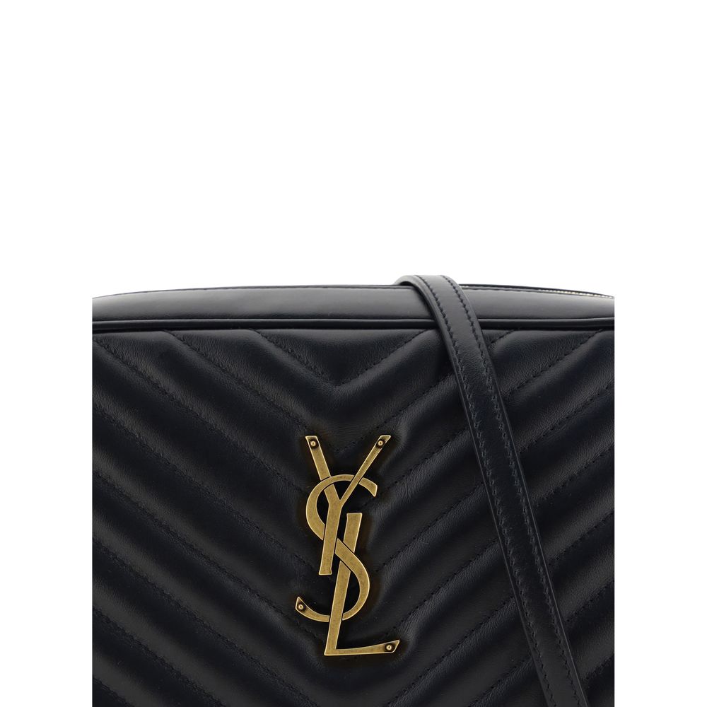 Saint Laurent Black Calf Leather Bos Taurus Shoulder Bag - Luxe Marca
