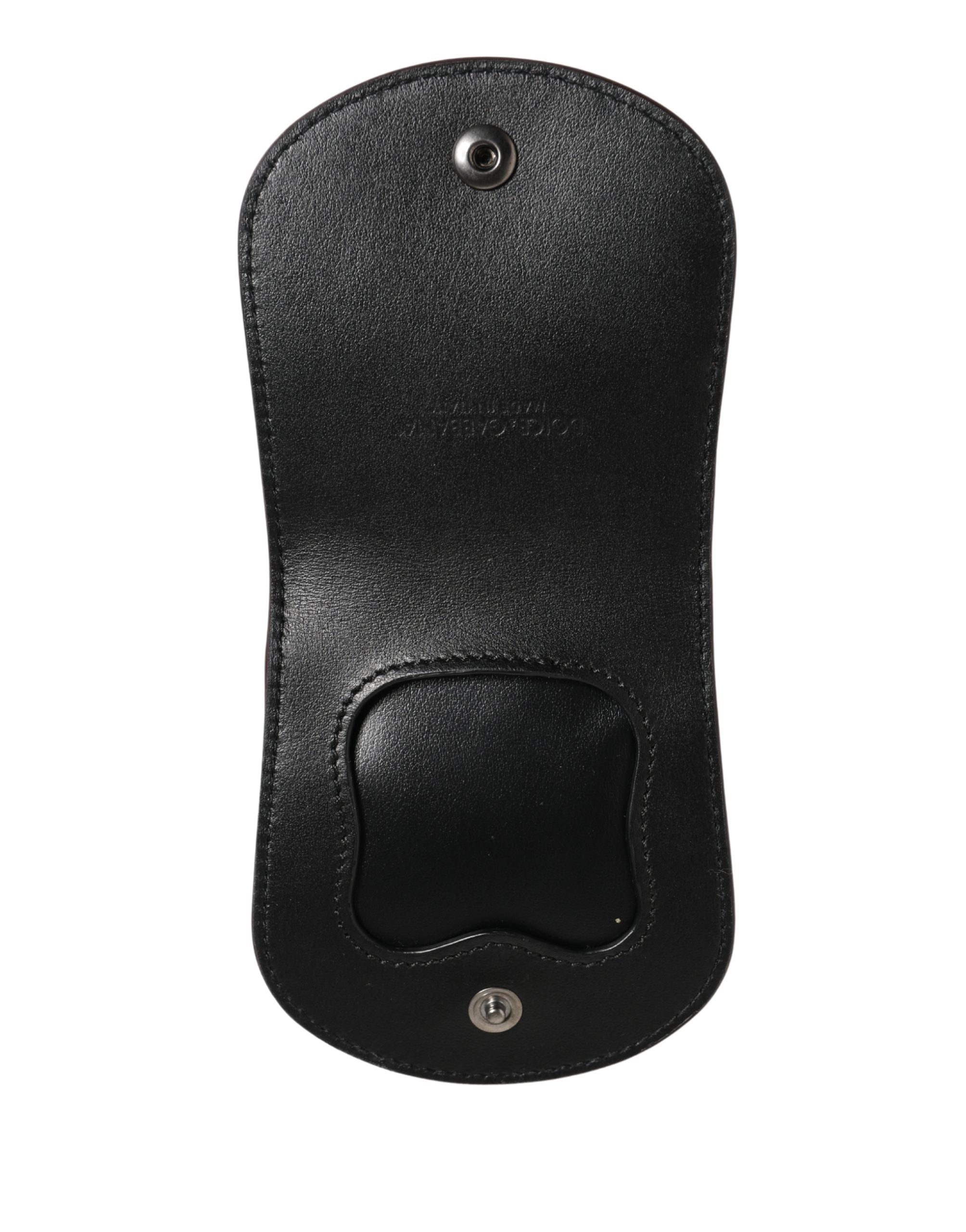 Dolce & Gabbana Burgundy Exotic Skin Condom Case Holder Pocket Wallet - Luxe Marca