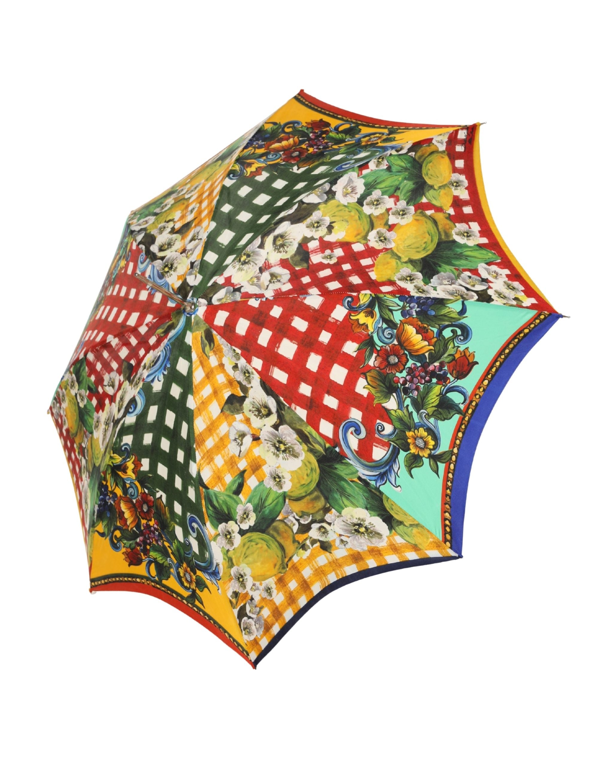 Dolce & Gabbana Multicolor Carretto Siciliano Print Collapsible Umbrella - Luxe Marca