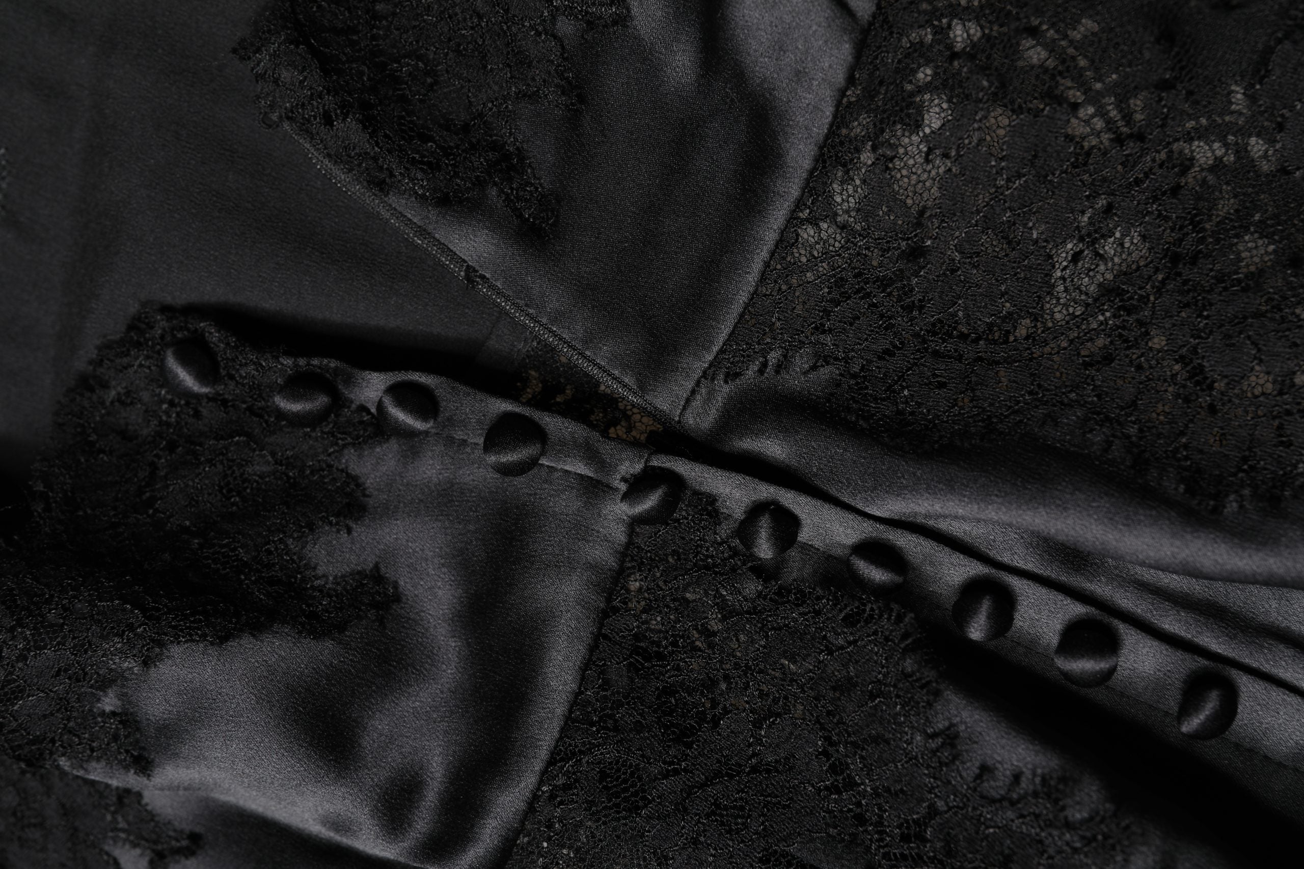 Dolce & Gabbana Black Silk Lace Trim Lingerie Top Underwear - Luxe Marca