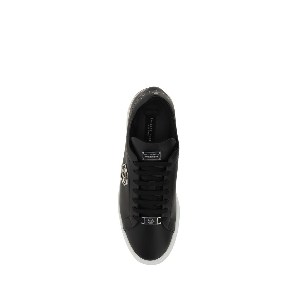 Philipp Plein Black Rubber Low Top Sneakers - Luxe Marca