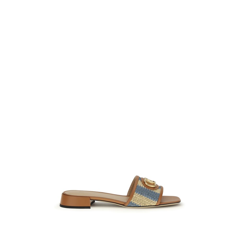 Valentino Garavani Multicolor Calf Leather Bos Taurus Sandals - Luxe Marca