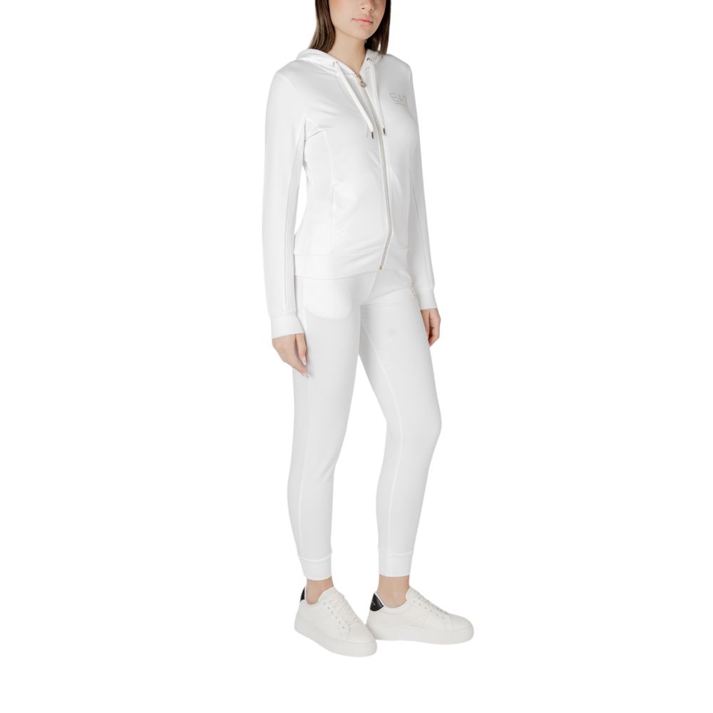 بدلة رياضية من البوليستر الكريمي من EA7 Emporio Armani