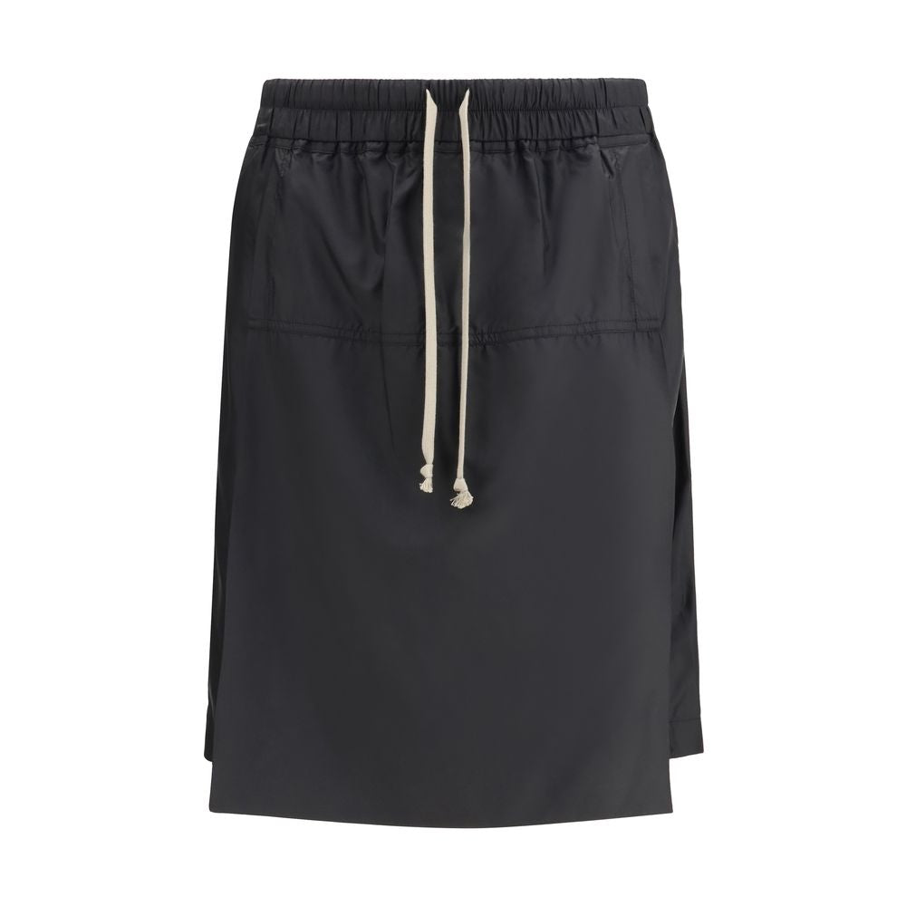 Moncler x Rick Owens Black Polyester Bermuda Shorts