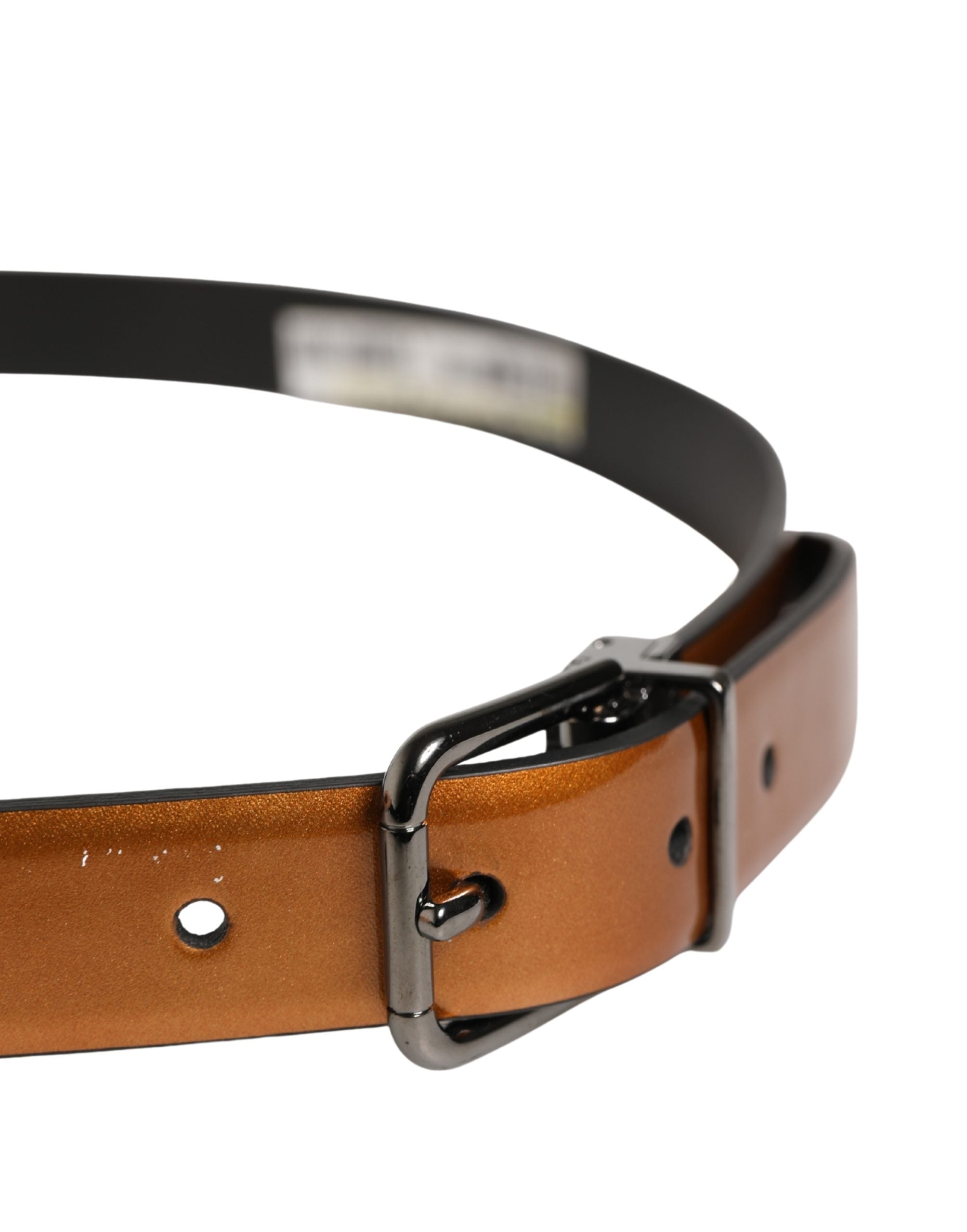 Dolce & Gabbana Men Brown Classic Leather Metal Buckle Belt - Luxe Marca