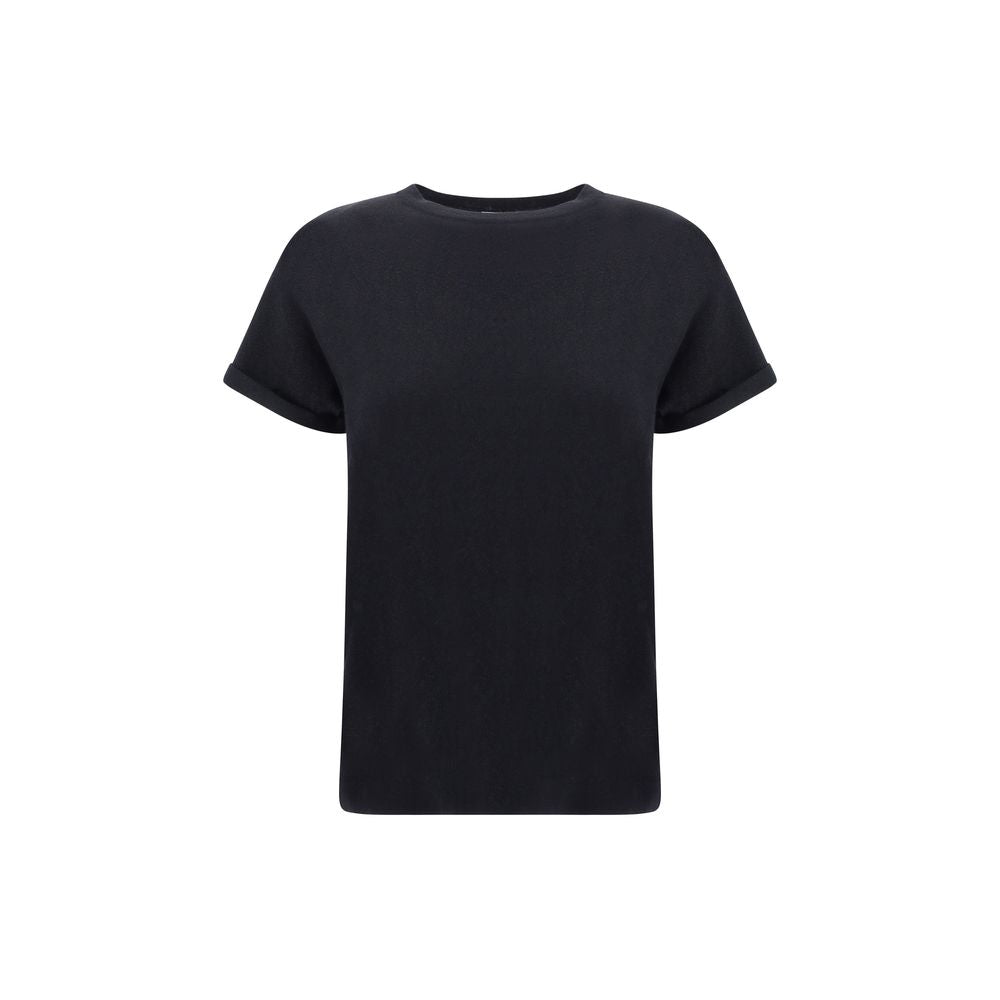 Brunello Cucinelli Black Nylon T-Shirt - Luxe Marca