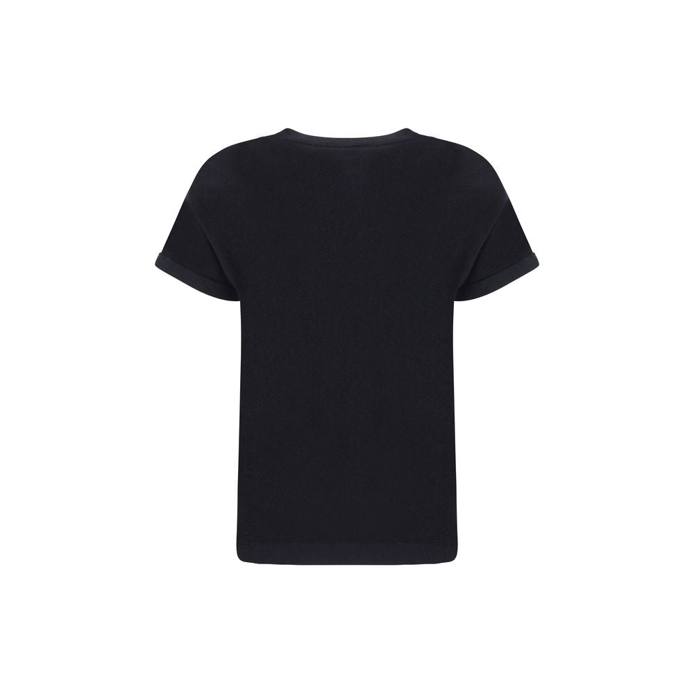 Brunello Cucinelli Black Nylon T-Shirt - Luxe Marca