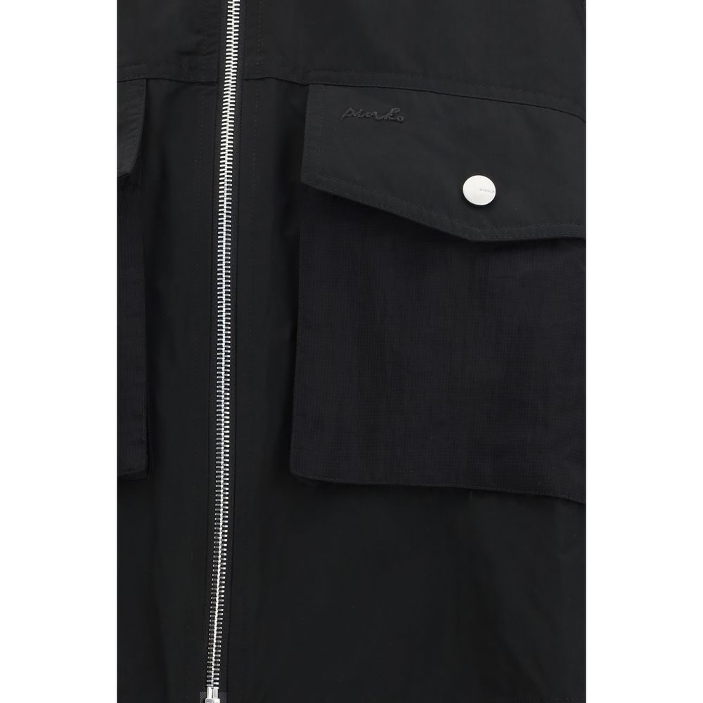 PINKO Black Polyester Shell Jacket