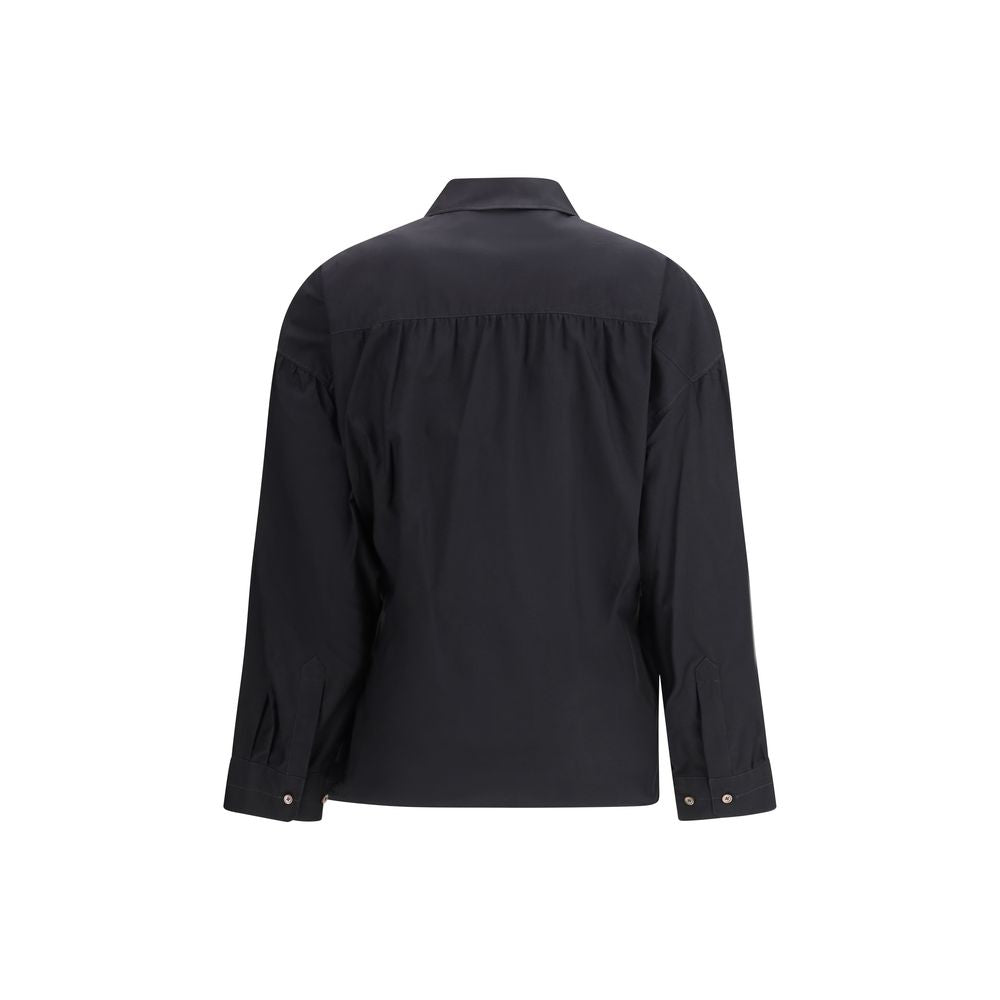Lemaire Black Cotton Dress Shirt